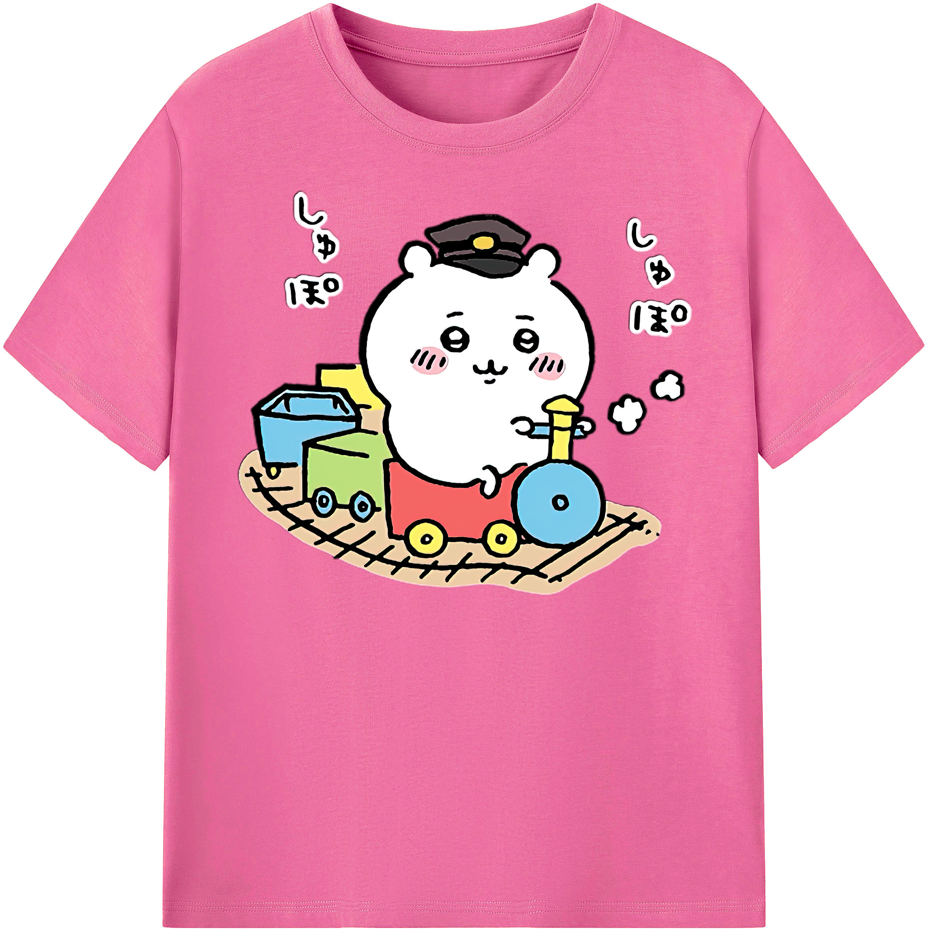 （画像用） ちいかわ ちいかわ Chii-kawa chiikawa レディースカジュアルプリントTシャツ（綿100％）